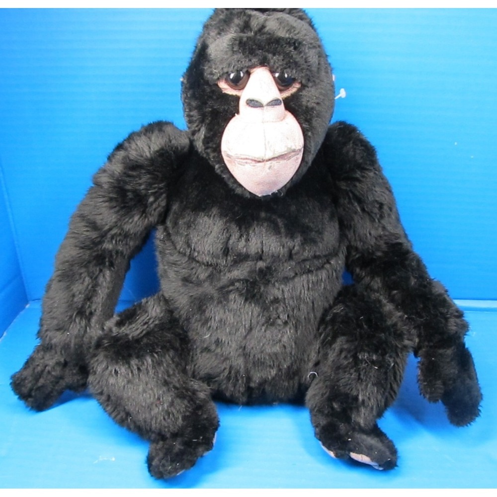 Animal Alley Plush Silverback Gorilla Monkey Ape 2000 Stuffed Animal ToysRUs 16"